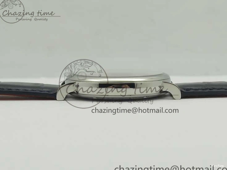 MIROTIME 0402 Refined Portofino Automatic SS MKF 1:1 Best Edition Blue Dial On Blue Leather Strap MIYOTA 9015 V 7201